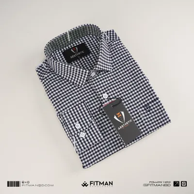 Men’s Tailored Full Sleeve Check Shirt(AUTHENTIC)